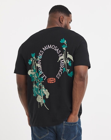 Jack & Jones Menton Back Print T-Shirt - Black