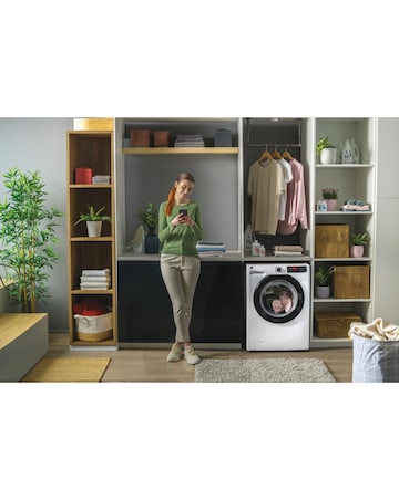 Hoover H3DPS4966TAMB-80 9/6kg, 1400rpm, WiFi Washer Dryer White + Install
