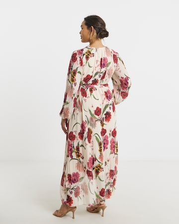 Joanna Hope Pleated Wrap Dress