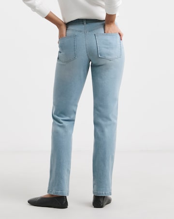 Simply Be Light Wash 24/7 Boyfriend Jeans