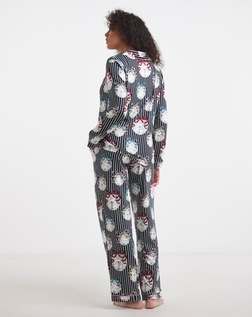 Chelsea Peers Jersey Button Up Disco Ball Print Pyjama Set