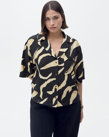 Mango Printed Short-Sleeved Shirt