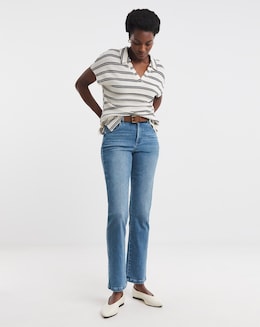 Magisculpt Light Blue Straight Leg Jeans
