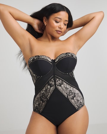 MAGISCULPT Firm Control Lace And Mesh Underwire Padded Multiway Body (B-F) Black