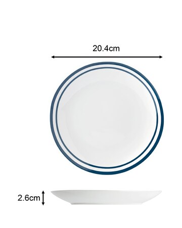 Waterside Blue Bistro 80 Piece Dinner Set