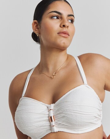Fantasie Beach Waves Bandeau Bikini Top Linen