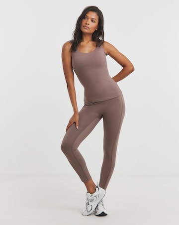SB3 Active Mocha Sleeveless Longline Vest