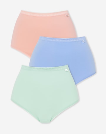 Slimma (3 Pack) Cotton Full Brief Knickers
