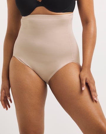 Naomi&Nicole Medium Control Tummy Shaping Hi Waist Briefs Nude