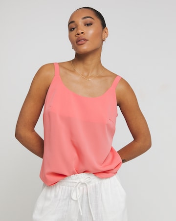 Coral Lightweight Scoop Neck Strappy Cami