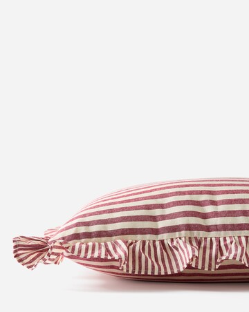Raleigh Striped Ruffled Cushion