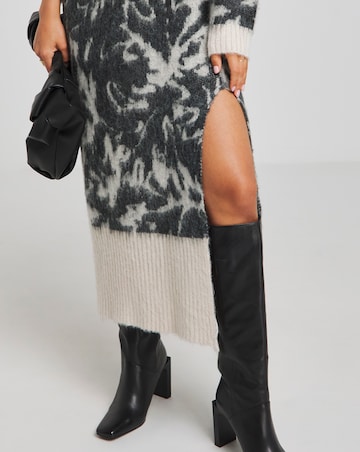 Religion Brushed Yarn Reverse Dress