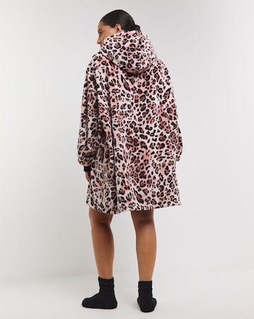 Pretty Secrets Oversized Hooded Lounge Dress with Elasticated Sleeve and Socks