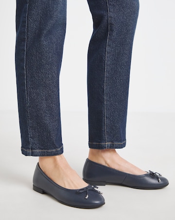 Pine Classic Leather Ballerinas - Extra Wide Fit (EEE)