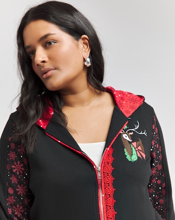 Joe Browns Rudolph the Reindeer Zip Hoodie