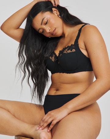 2 Pack Flora Underwired Full Cup Bras B-G - Black/White