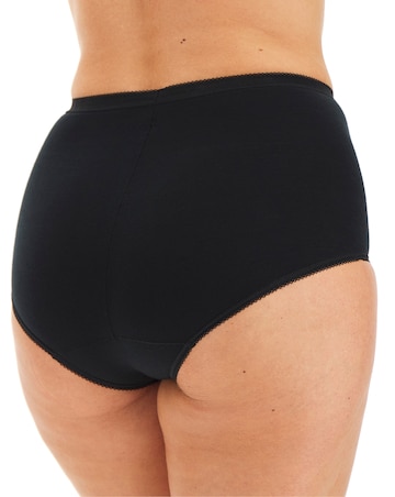 Sloggi 6 Pack Basic Maxi Briefs, Black, Skintone or White