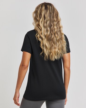 Snowdonia Black Chest Print T-Shirt