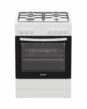 Indesit I6G3PMW/UK 60cm Gas Single Cooker - White + Installation