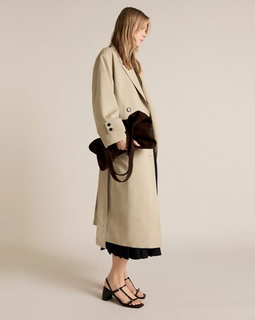 Mango Long Oversized Double-Breasted Trench Coat