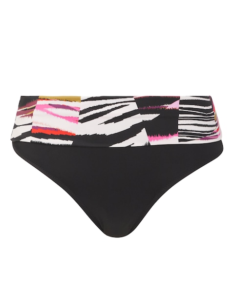 Fantasie Sanoa Island Fold Over Bikini Brief Black