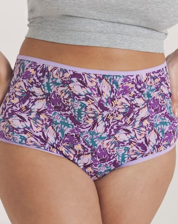 Pretty Secrets (6 Pack) Cotton Full Fit Brief Knickers