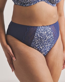 Elomi Lucie High Leg Knicker Midnight