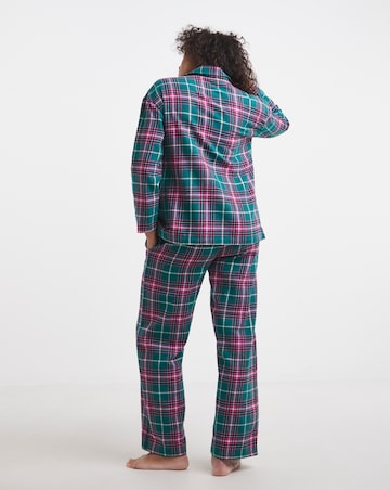 Pretty Secrets Check Button Up Pyjama Set