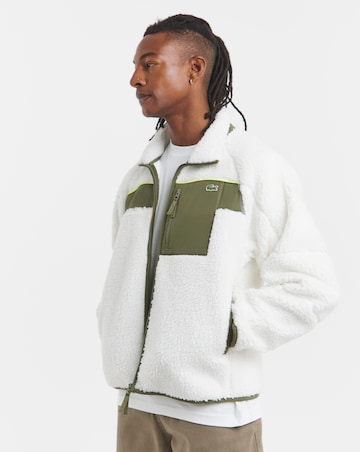 Lacoste Colourblock Fleece - White