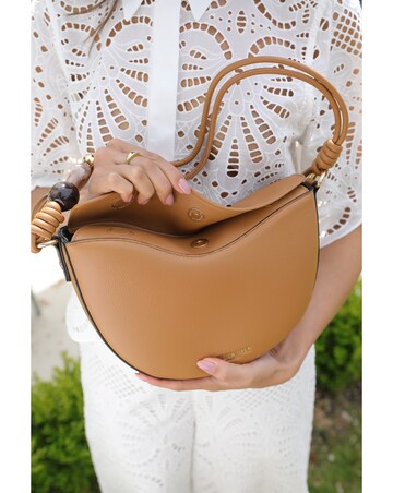 Luella Grey  Cora Camel Saddle Crossbody