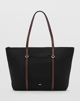 Mango Nylon Shopper Tote Bag