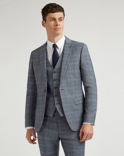 Ted Baker Slim Fit Check Suit Jacket Reg
