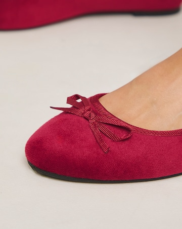 Moxie Soft Ballerina Slippers - Wide Fit (E)