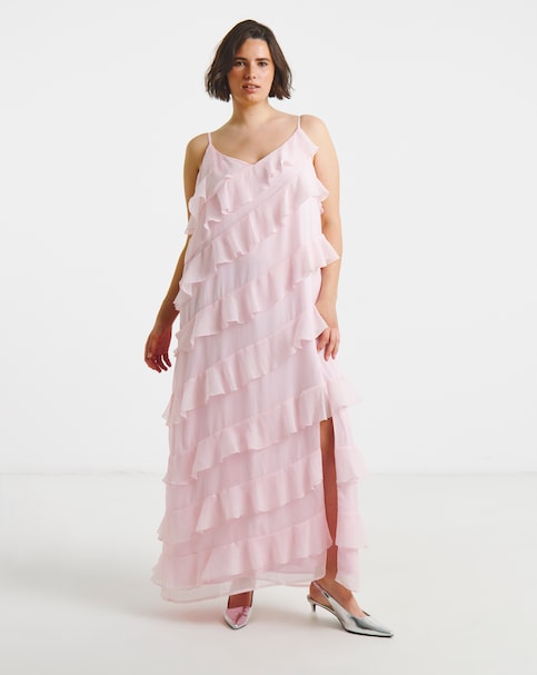 VILA V-Neck Sleeveless Ankle Length Dress