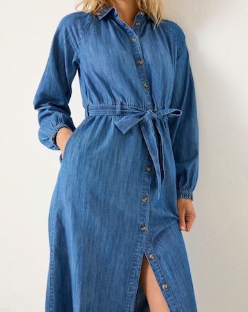 FatFace Abi Denim Midi Dress