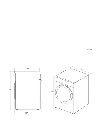 Hoover H-Dry 300 HLE V10DG-80 10 kg Vented Tumble Dryer - White