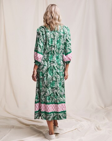 Julipa Border Print Tiered Dress