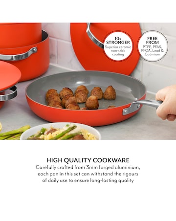 Sur La Table 4 Piece Pan Set Orange