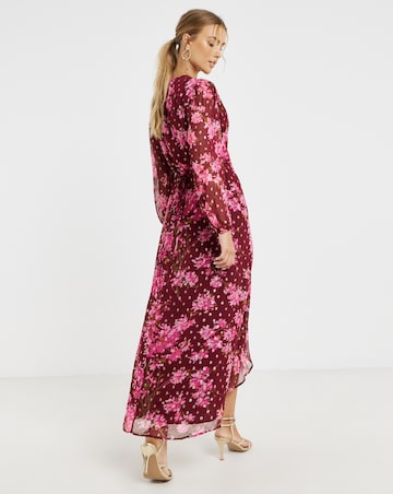 Hope & Ivy Blossom Wrap Maxi Dress
