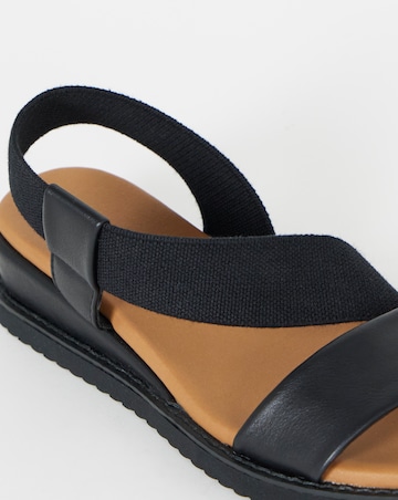 Spritzer Asymmetric Low Wedge Sandals - Extra Wide Fit (EEE)