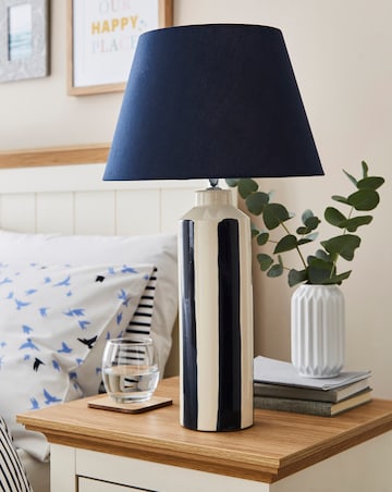 Suri Striped Ceramic Table Lamp