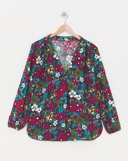 Julipa Moss Crepe Floral Printed Blouse