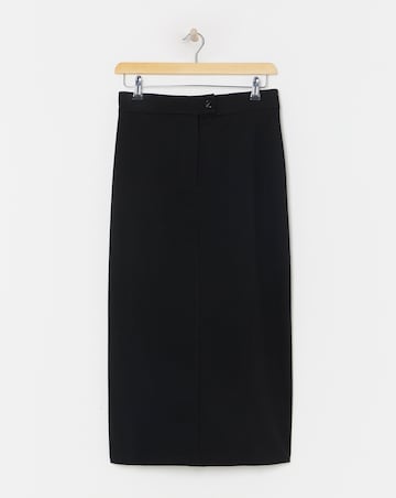 Black Tailored Maxi Skirt