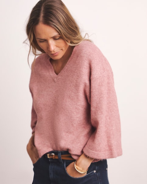 Anthology V Neck Half Sleeve Jumper