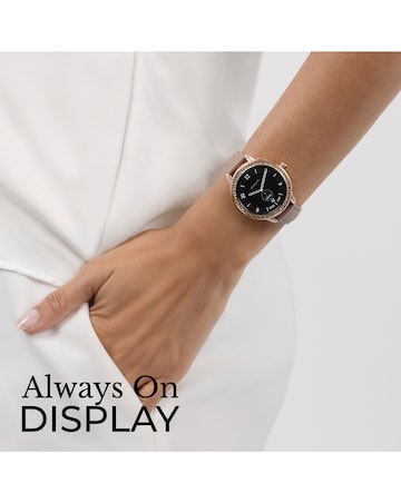 Radley Series 33 AMOLED Slim Silicone Leather Smart Watch - Pink