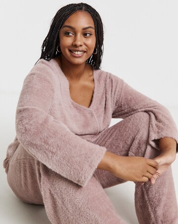 Mocha Fluffy Cardigan