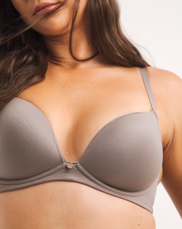 Figleaves Smoothing Sweetheart Full Cup Underwired T-Shirt Bra B-H - Mocha