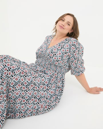 FatFace Rene Wild Floral Midi Dress