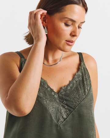 Khaki Lace Cami