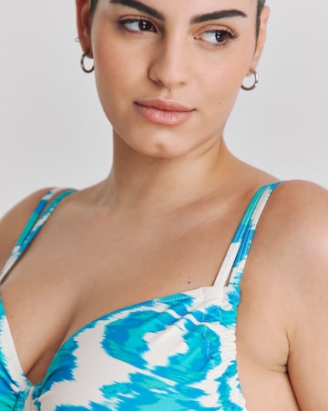 JD Williams Ikat Print Underwired Bikini Top